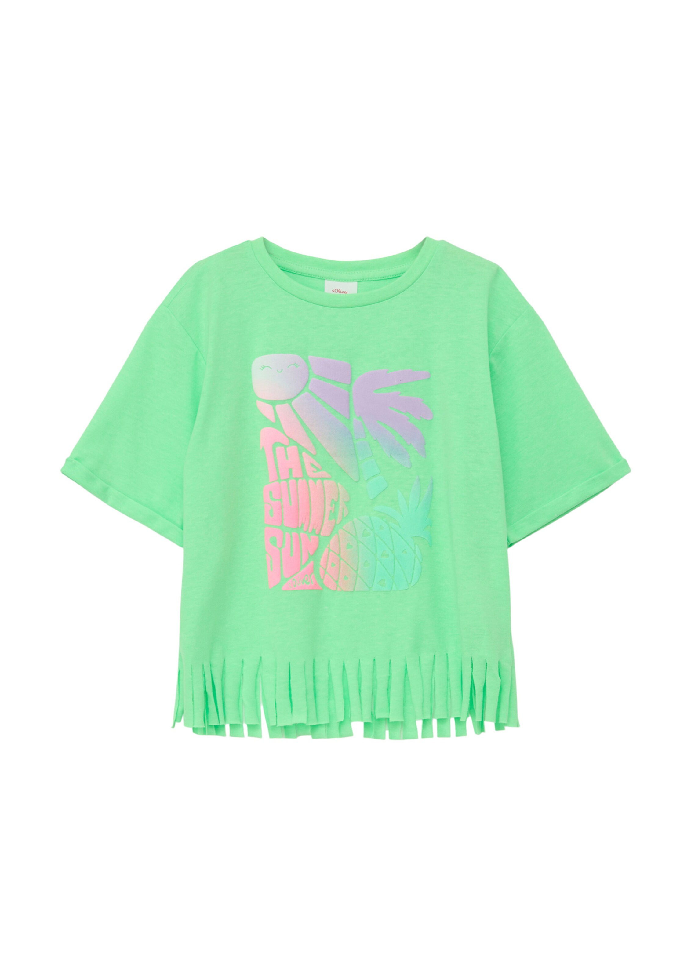 T-Shirt s.Oliver en vert : devant