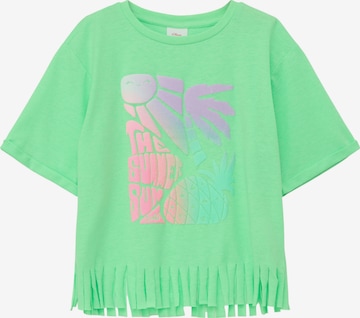 T-Shirt s.Oliver en vert : devant