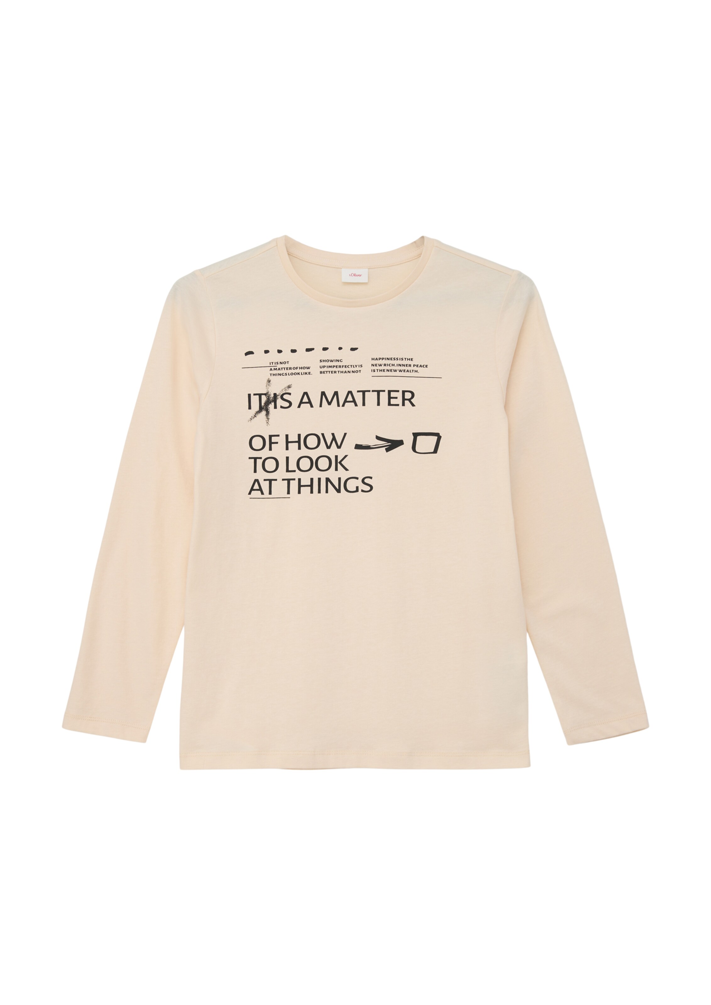 s.Oliver Shirt in Beige: Vorderseite