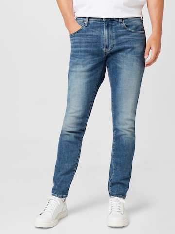 G-Star RAW - Skinny Calças de ganga em azul: frente