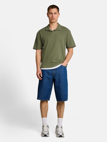 TOM TAILOR DENIM Poloshirt in Grün