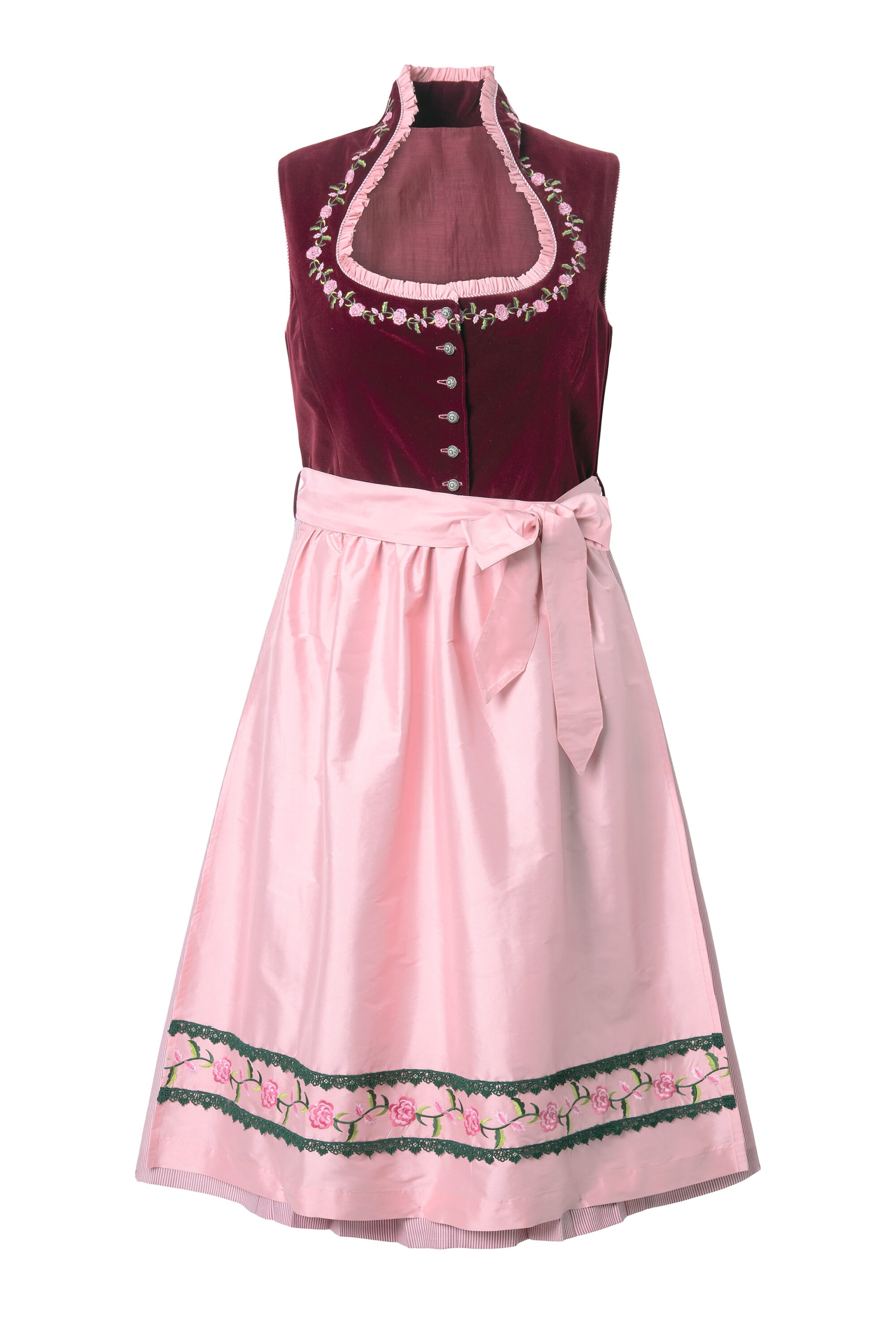 Ulla Popken Dirndl in Rood: voorkant