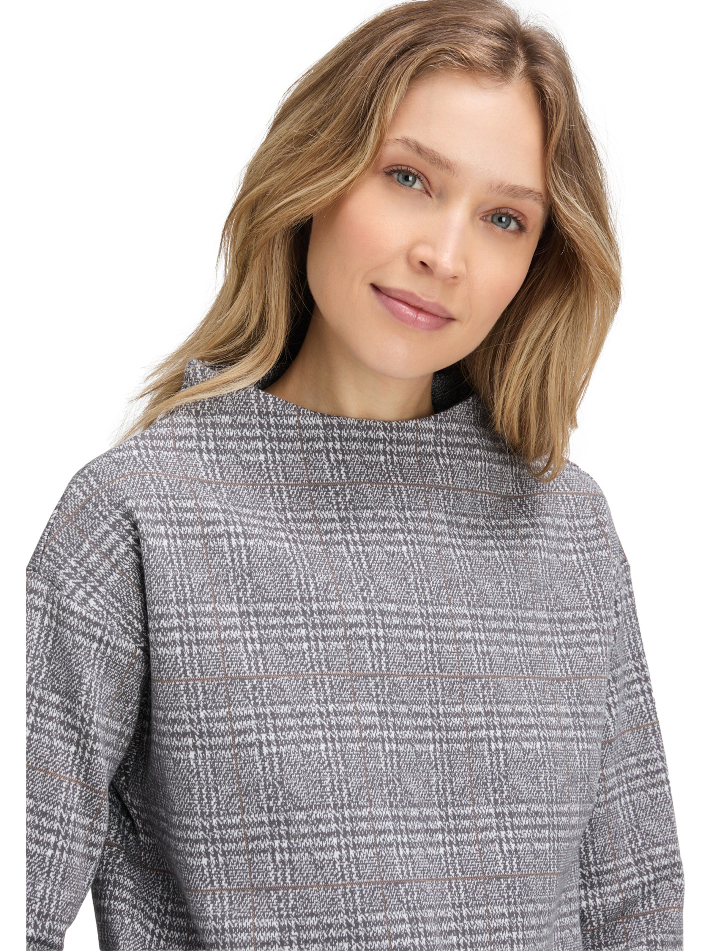 Betty Barclay Sweatshirt mit Kragen in Grau