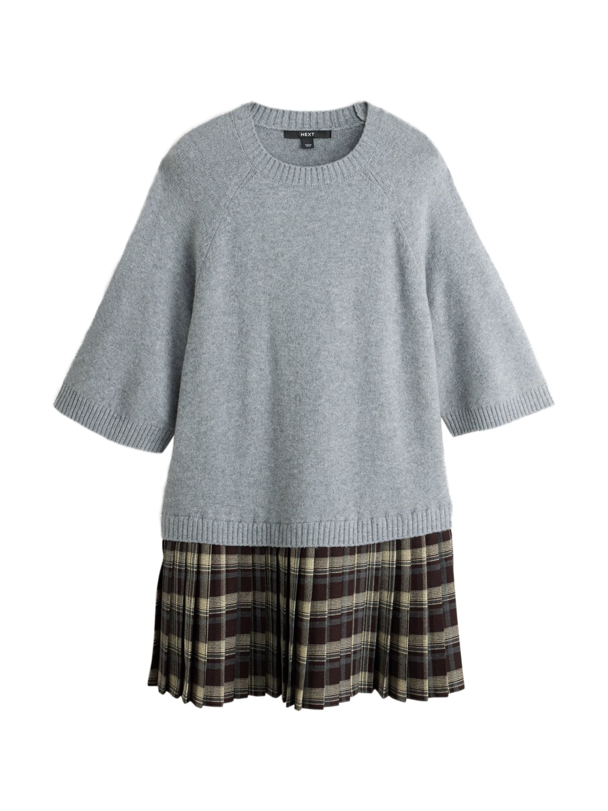 Robes en maille Next en gris : devant
