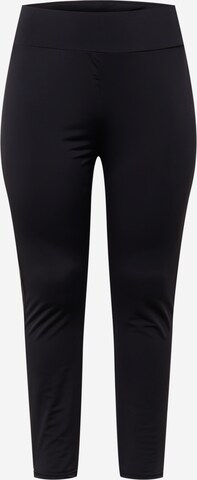 Urban Classics Skinny Leggings in Black: front