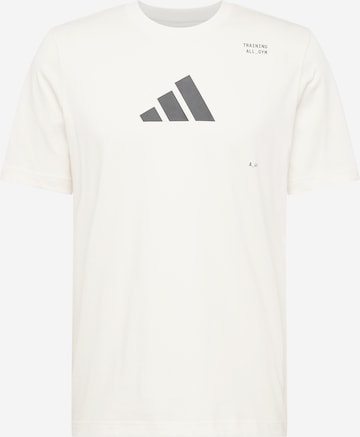 T-Shirt fonctionnel ADIDAS PERFORMANCE en blanc : devant