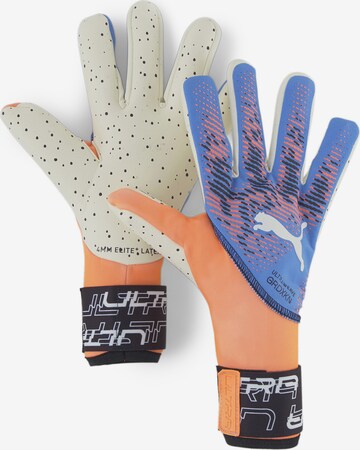 PUMA Athletic Gloves in Orange: front