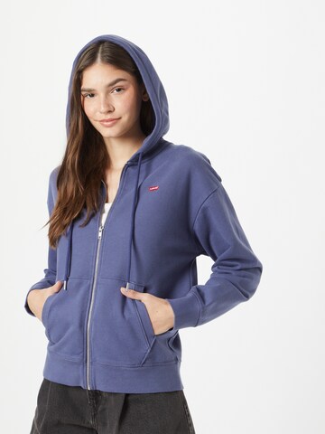 LEVI'S ® Sweat jacket 'Standard Zip Hoodie' in Blue: front