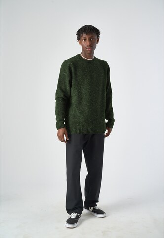 Cleptomanicx Sweater 'Spacer' in Green