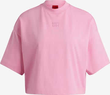 HUGO Red T-Shirt in Pink: predná strana