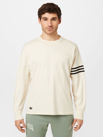 ADIDAS ORIGINALS Shirt 'Adicolor Neuclassics' in Beige: voorkant