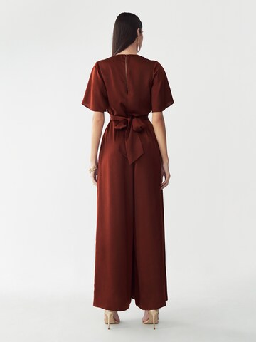 Willa Jumpsuit in Brown