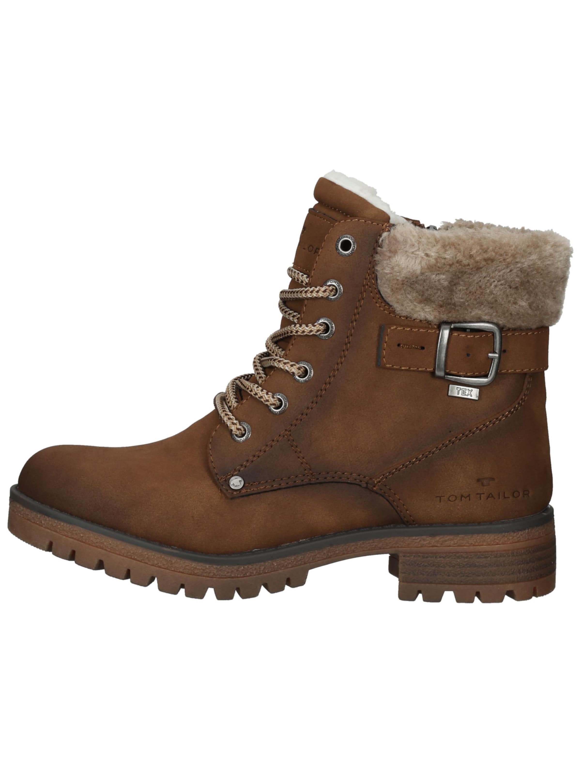 TOM TAILOR Veterlaarsjes in Bruin