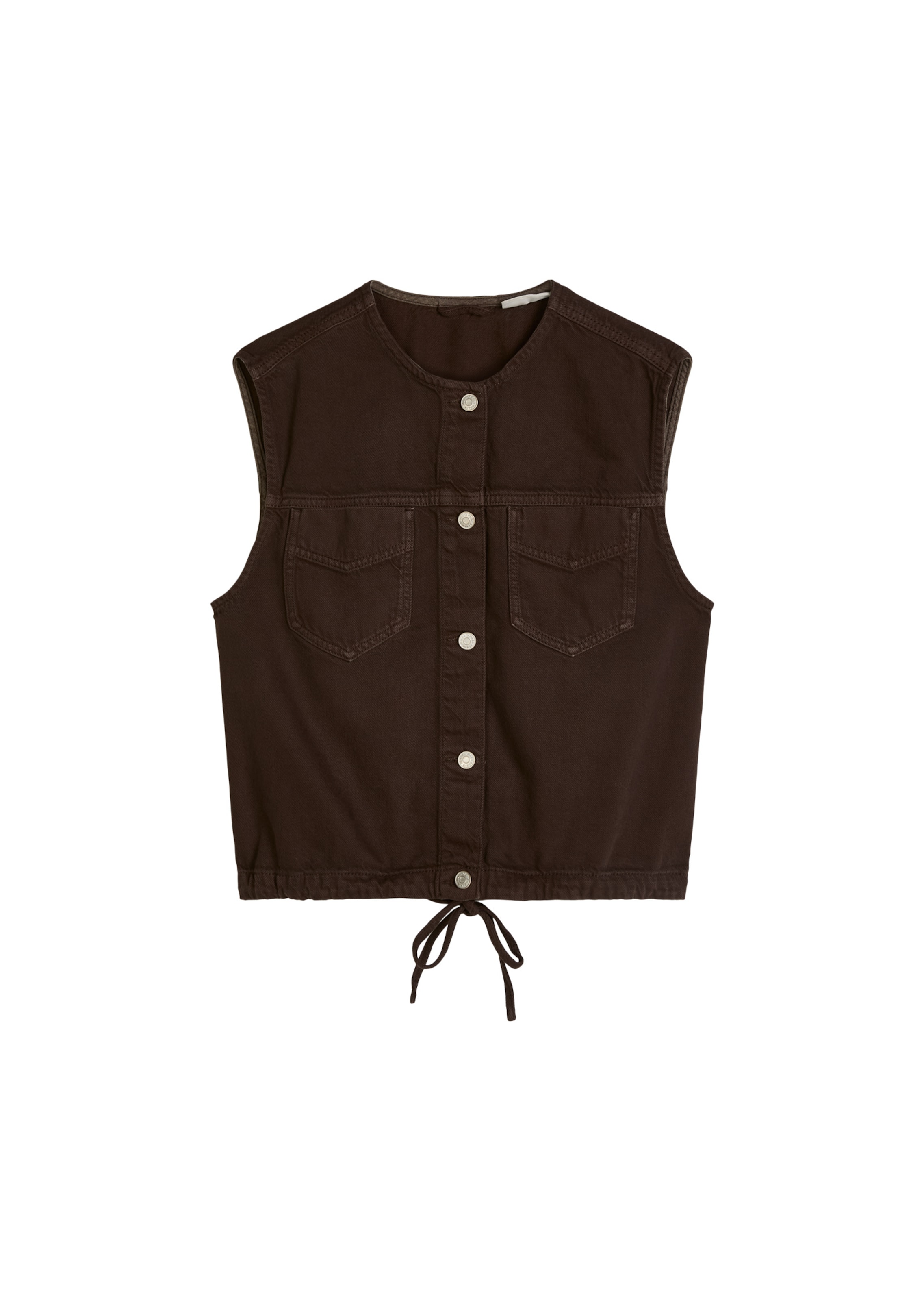 Gilet Marc O'Polo DENIM en marron : devant