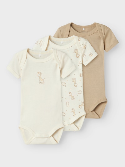 NAME IT Romper/Bodysuit in Cream / Dark beige, Item view