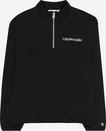 Calvin Klein Jeans كنزة رياضية بلون أسود: الأمام