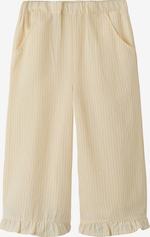 Lil'Atelier Regular Broek in Wit: voorkant