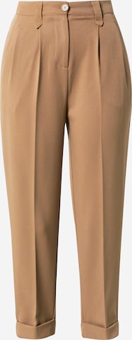 OVS Regular Pleat-Front Pants in Beige: front