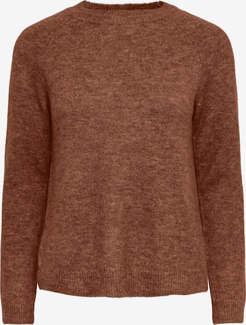 PIECES Sweter 'Juliana' w kolorze brązowy: przód