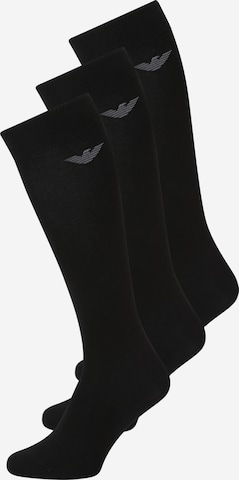 Emporio Armani Kniekousen in Zwart: voorkant