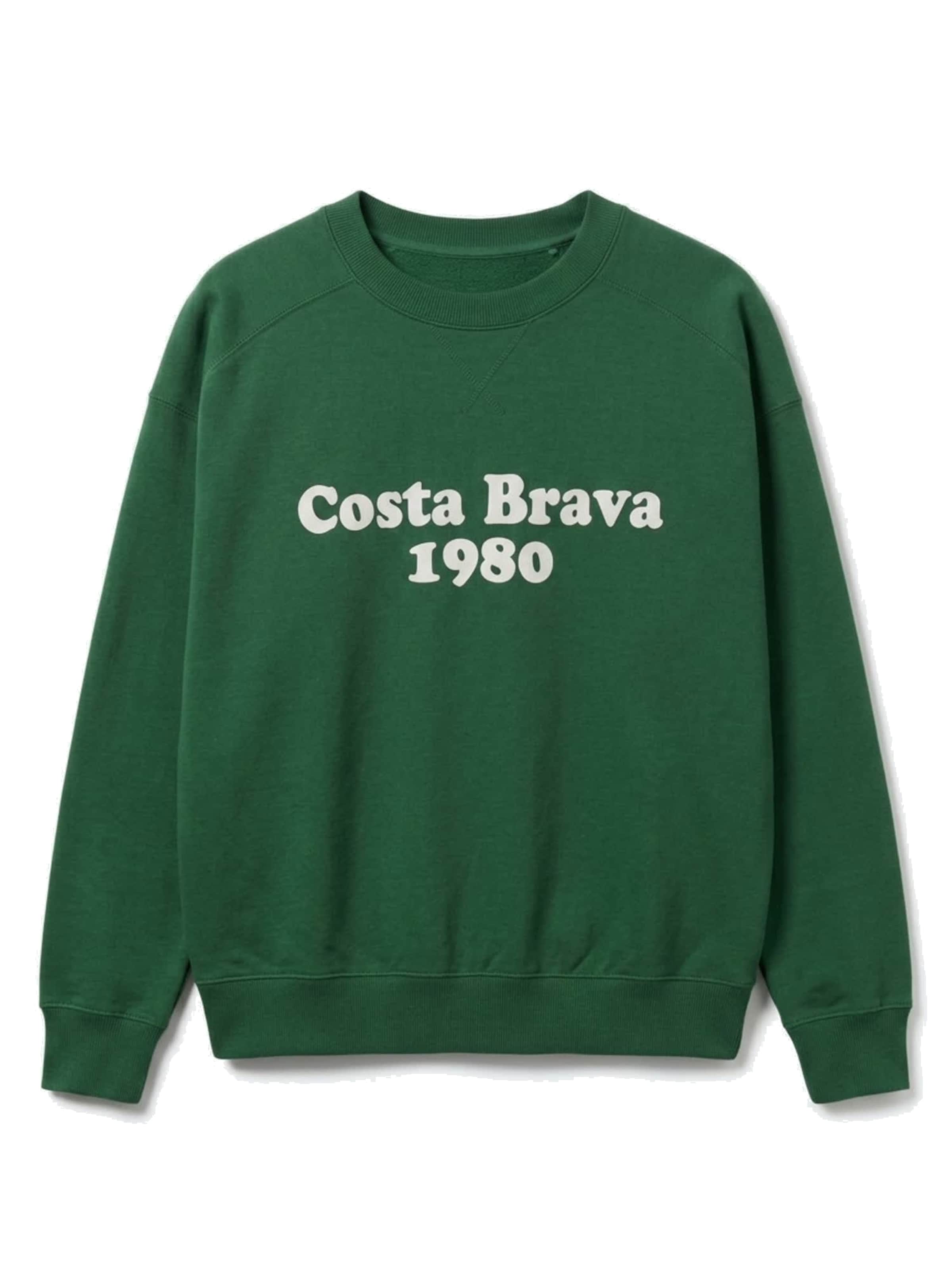 Thinking MU Sweatshirt 'JADEWON' in Groen: voorkant