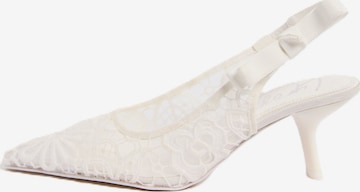 Lipsy Лодочки с открытой пяткой в Белый: спереди