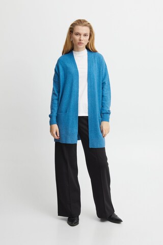 ICHI Knit Cardigan 'alpa Ca7' in Blue