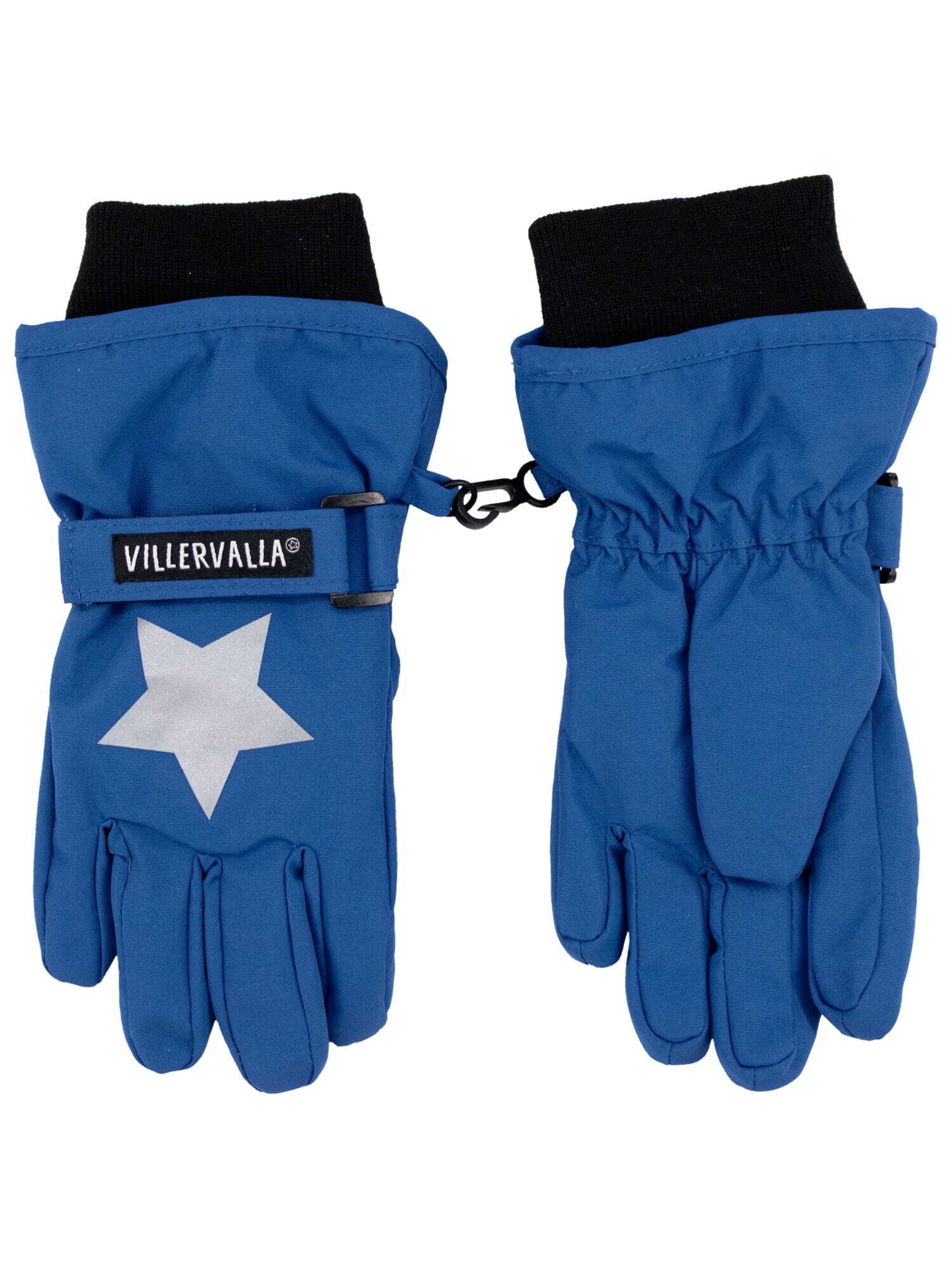 Villervalla Handschuhe 'Basic' in Blau: Vorderseite