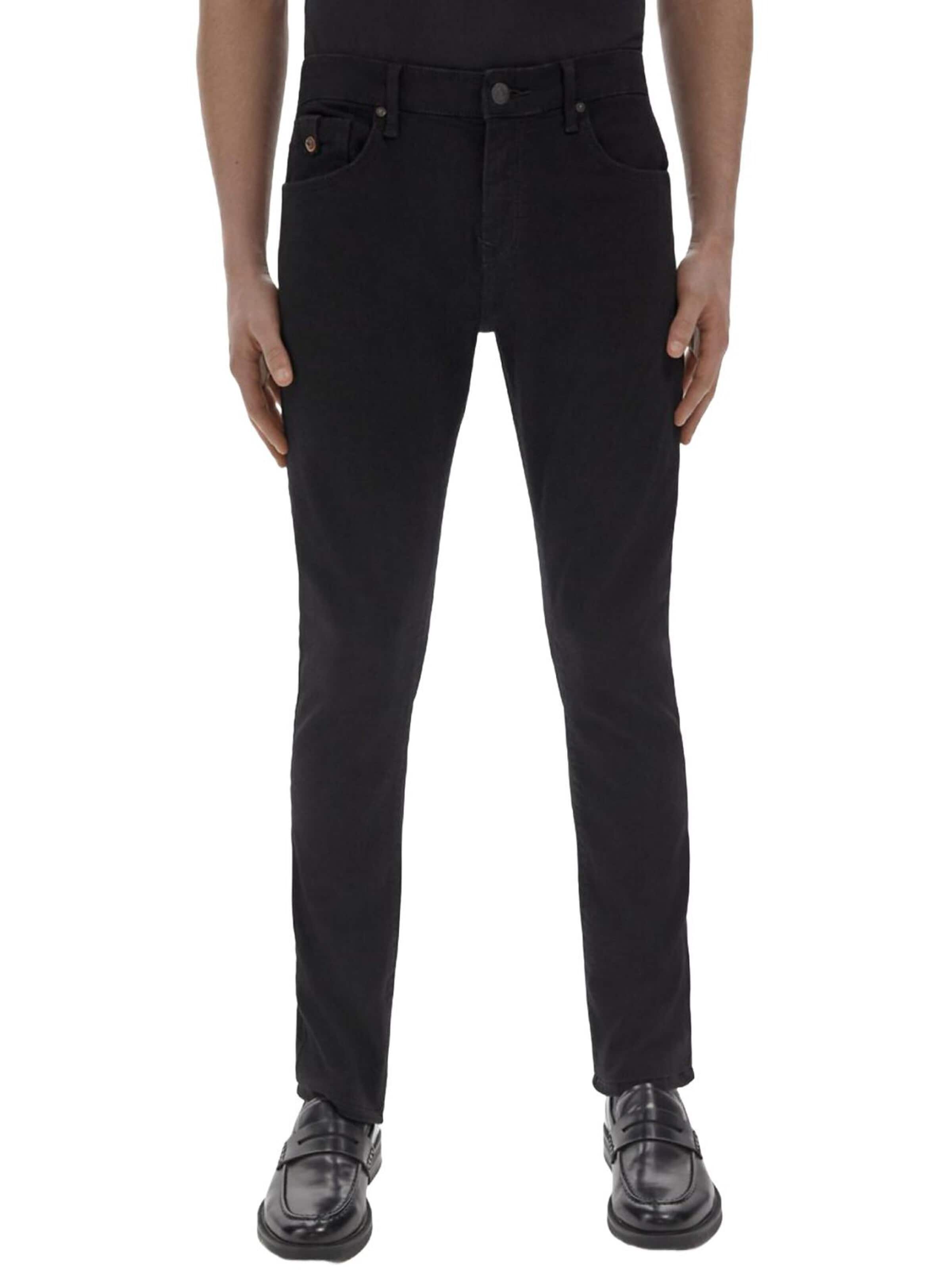 LTB Jeans Slimfit Jeans 'LTB Jeans Herren Joshua Skinny Leg Low Waist Jeanshose' in Zwart: voorkant