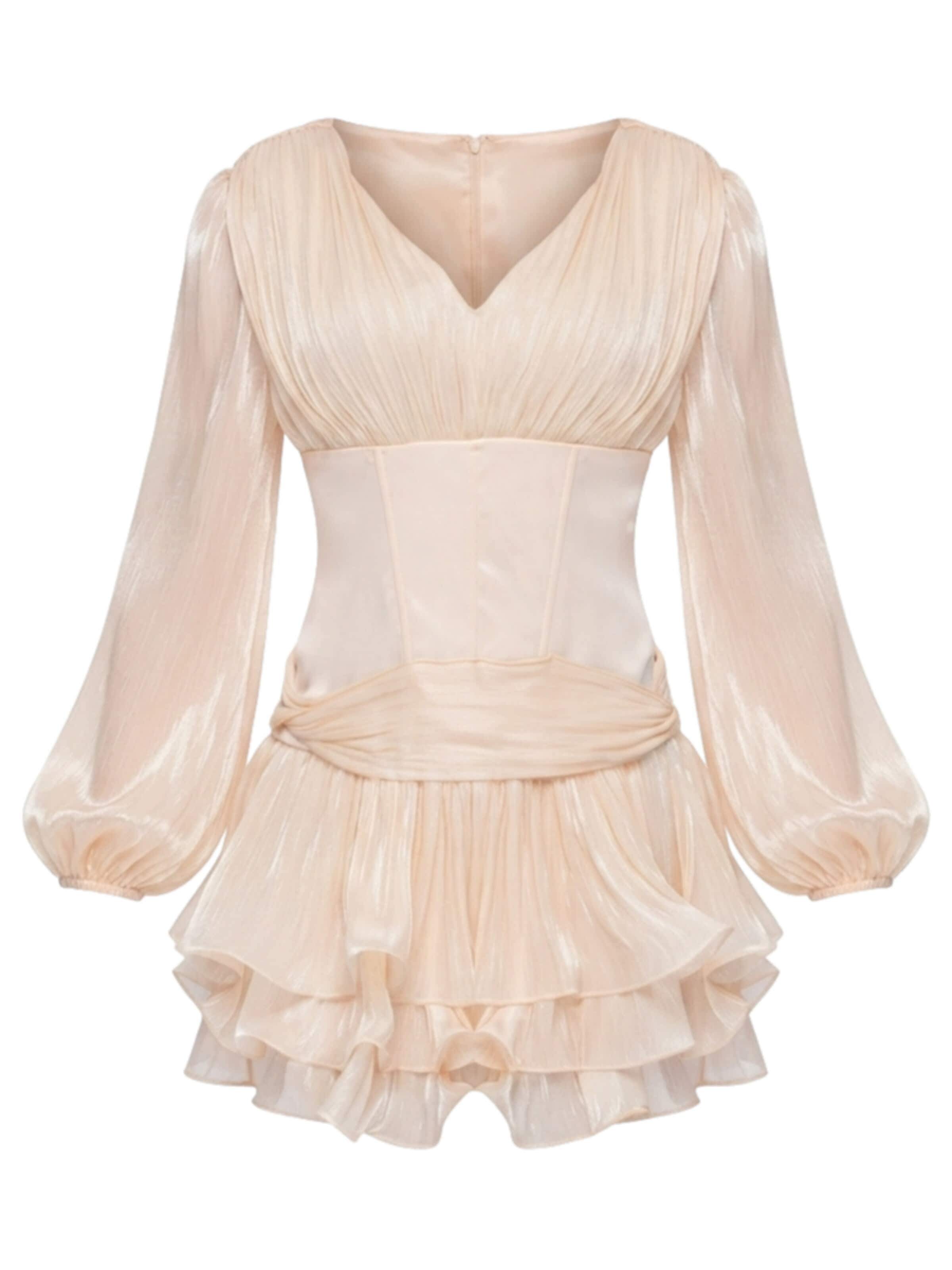 Ombre Kleid‌ in 36 in creme, Produktansicht