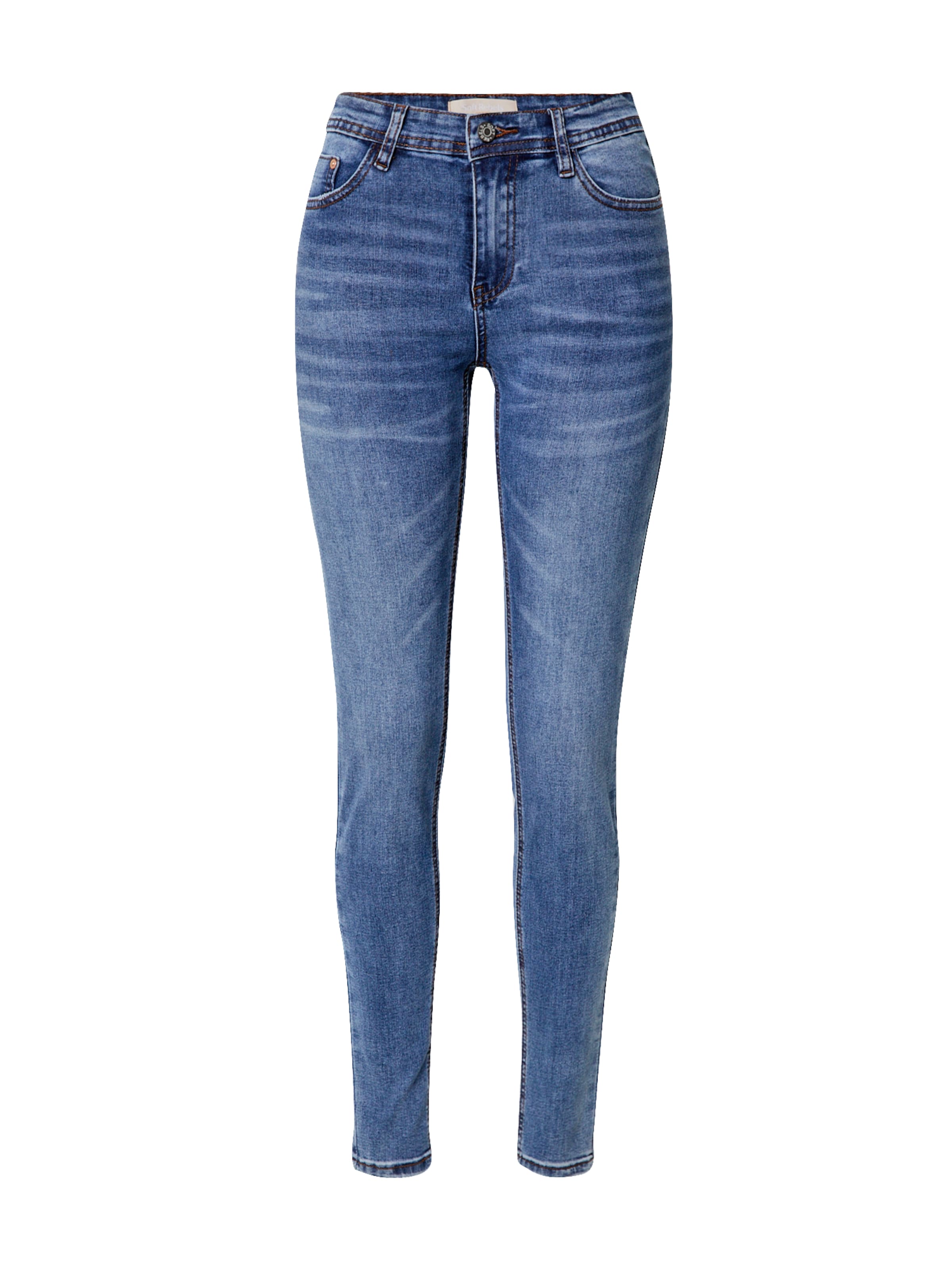 Skinny Jeans di Soft Rebels in blu: frontale
