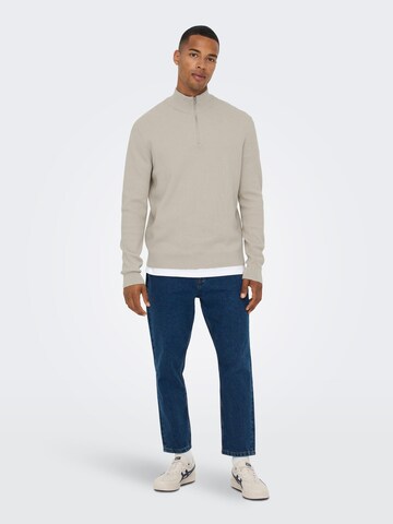 Only & Sons Pullover 'Phil' in Grau