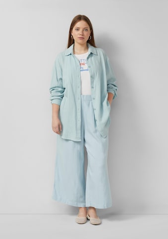Wide Leg Pantalon QS en bleu : devant