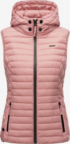 MARIKOO Bodywarmer 'Hasenpfote' in Roze: voorkant