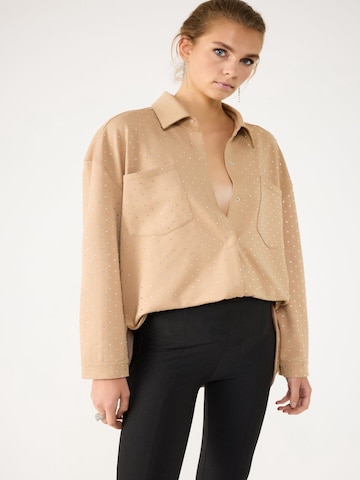 No Matter What Bluse in Beige