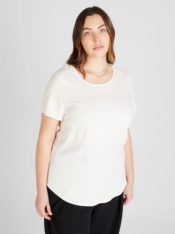 Vero Moda Curve - Camiseta 'BELLA' en blanco: frente