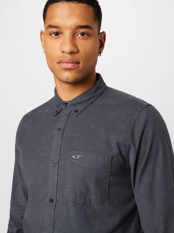 HOLLISTER Regular fit Button Up Shirt in Grey