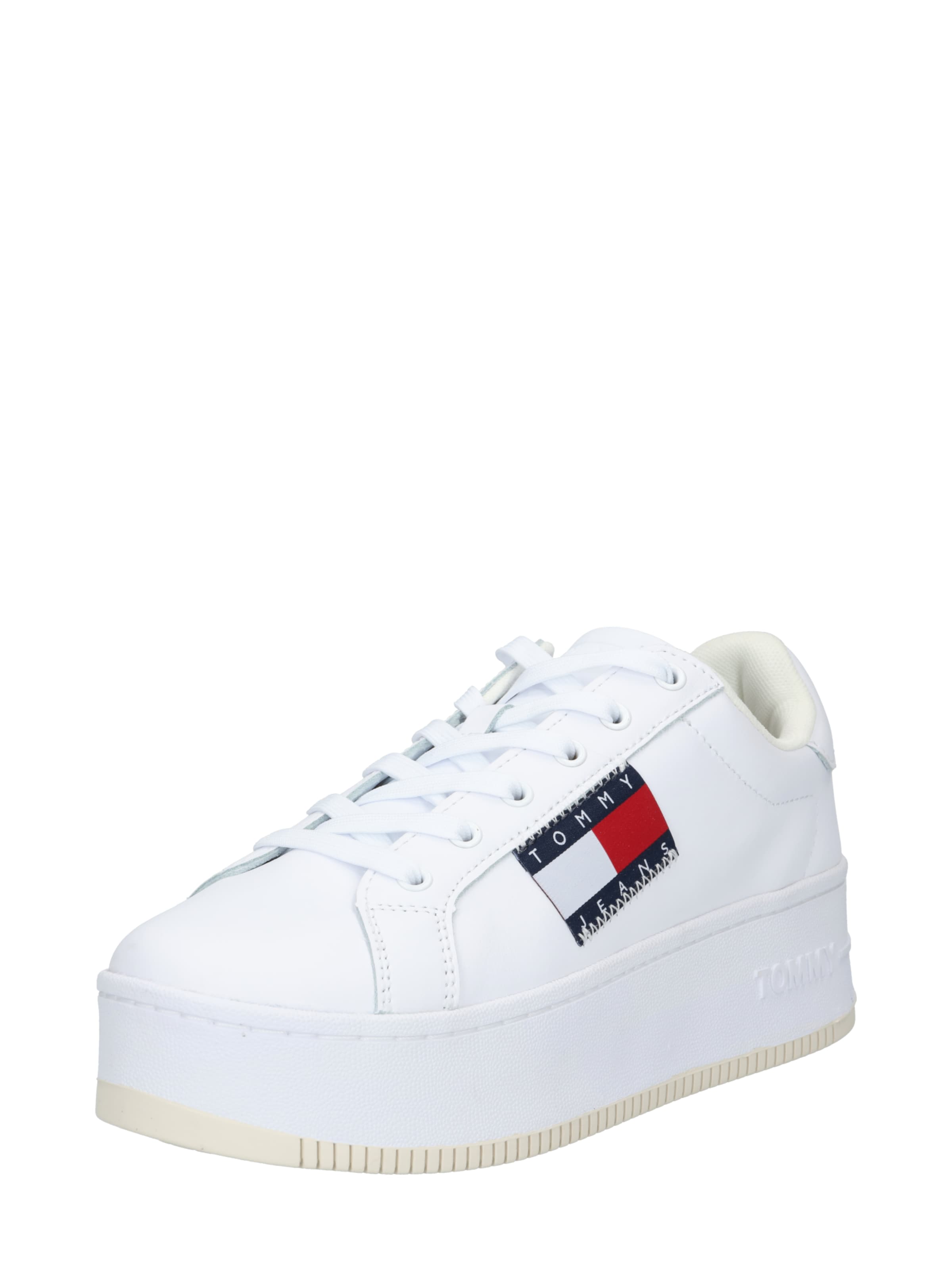 Tommy Jeans Низкие кроссовки в Белый: спереди