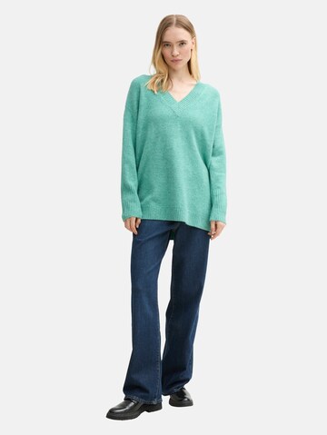 TOM TAILOR DENIM Sweater in Green