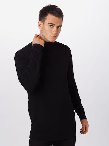 Urban Classics Regular fit Sweater in Black: front