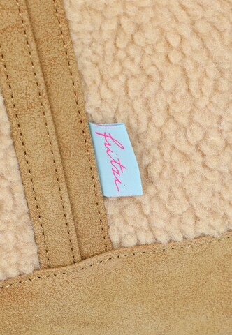 Fritzi aus Preußen Shoulder Bag 'Easy Tote Limited Teddy' in Beige