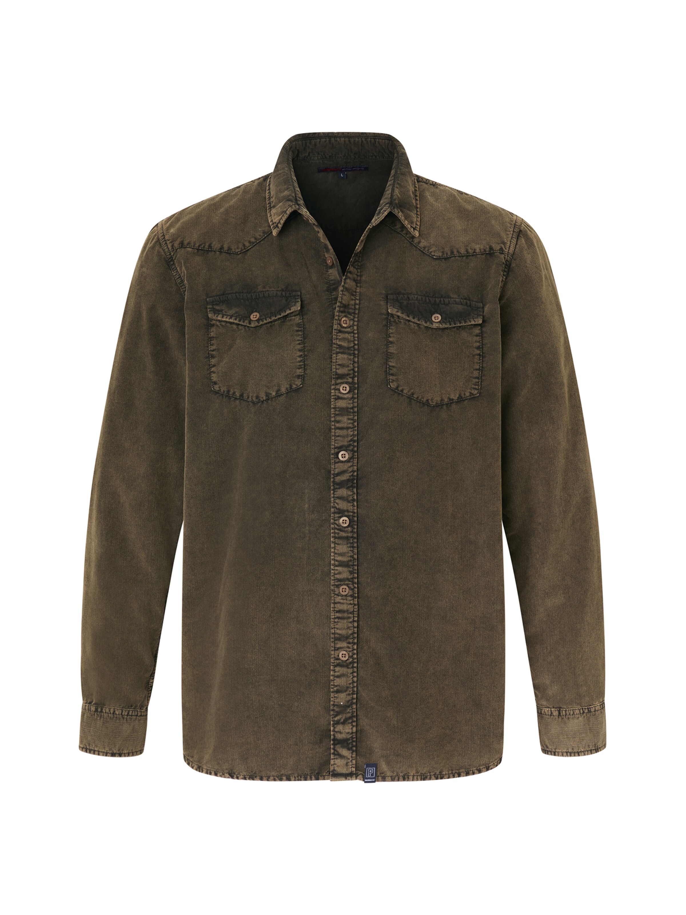 PADDOCKS Regular fit Button Up Shirt in Brown: front