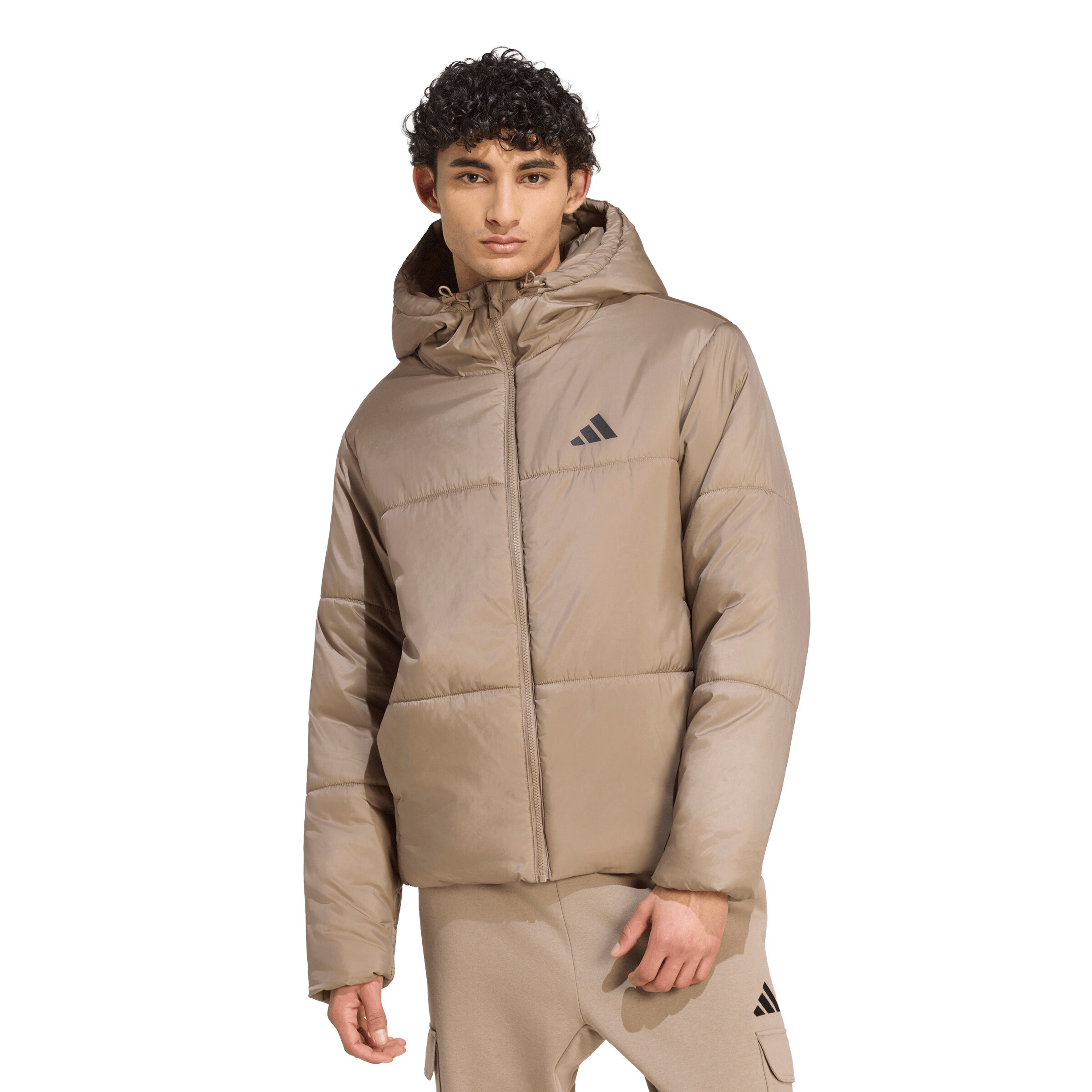 ADIDAS SPORTSWEARSportska jakna 'Essentials' - bež boja: prednji dio