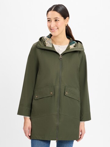 Barbour Functionele mantel ' Heron ' in Groen: voorkant