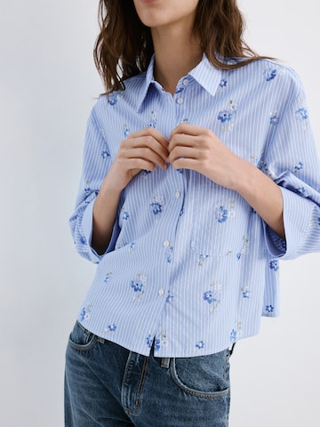 MANGO Bluse 'Florix' in Blau