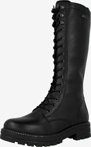 REMONTE Lace-Up Boots in Black: front