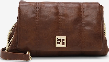 Sac bandoulière Suri Frey en marron : devant