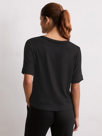 Marc O'Polo Pajama shirt ' Soft Knit ' in Black