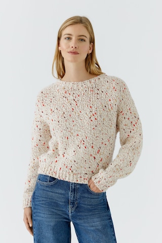 Pull-over OUI en blanc : devant