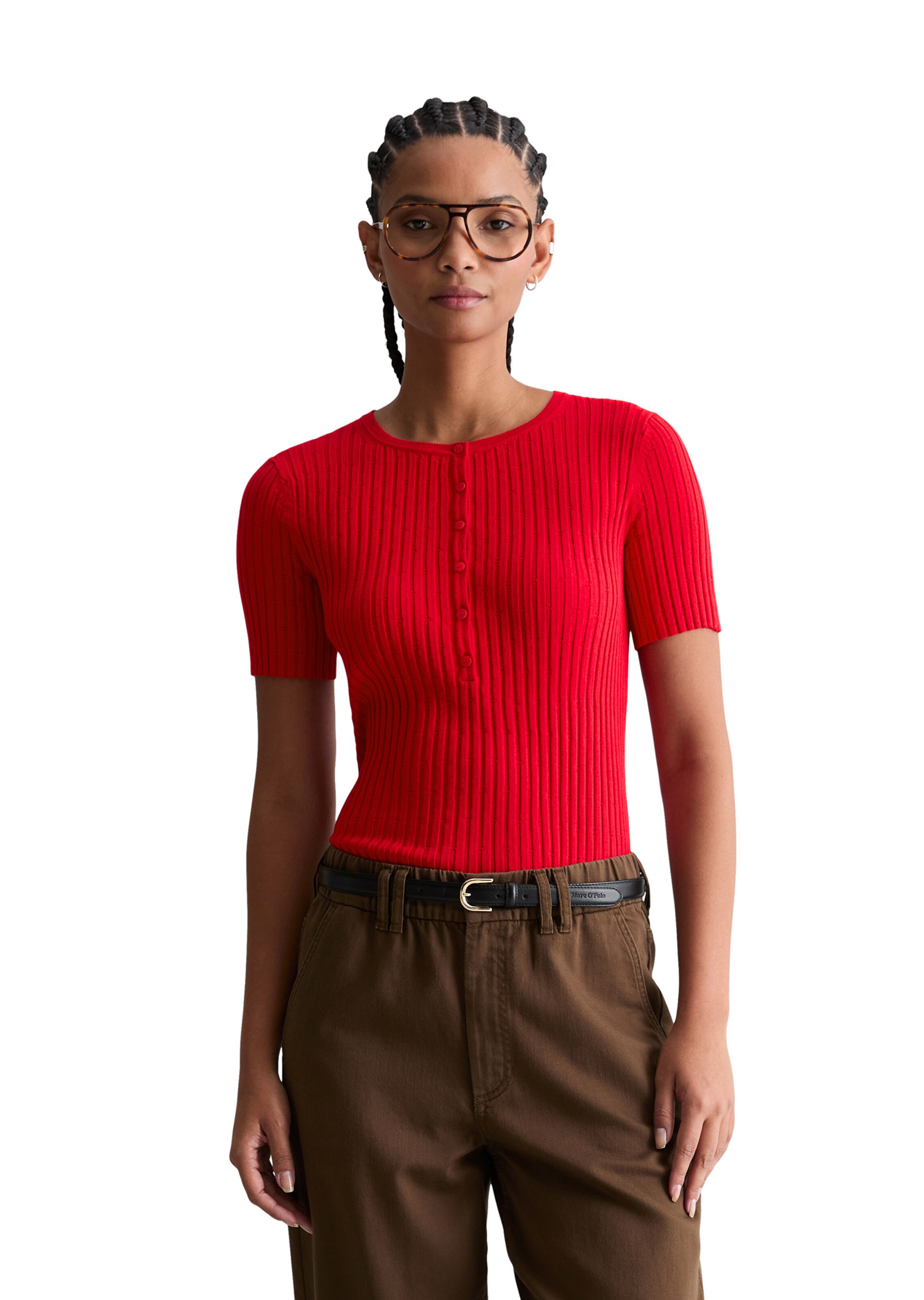 Marc O'Polo DENIM Pullover in Rot: Vorderseite